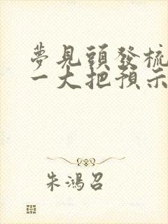 梦见头发梳掉了一大把预示着什么