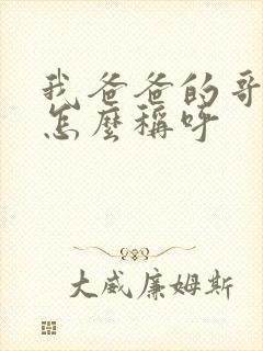 我爸爸的哥哥我怎么称呼