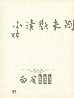 小清欢未删减txt