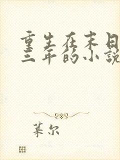 重生在末日之前三年的小说