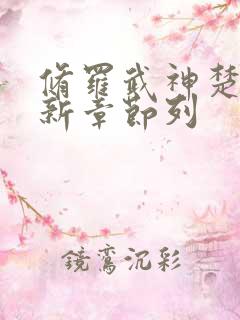 修罗武神楚枫最新章节列