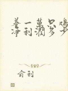 养一万只鸡一年净利润多少