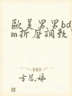 欧美男男bdsm折磨调教男奴