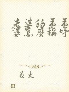 老婆的弟弟的老婆怎么称呼