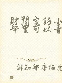 财阀家的小儿子哪里可以看