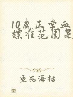 10岁正常血压标准范围是多少啊