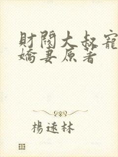 财阀大叔宠坏小娇妻原著