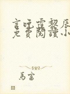 言晚霍黎辰全文免费阅读小说无弹窗