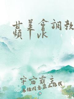 甘美会调教一视频丨vk