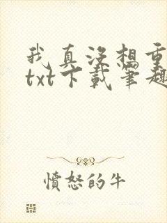 我真没想重生啊txt下载笔趣阁