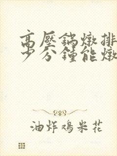 高压锅炖排骨多少分钟能炖好