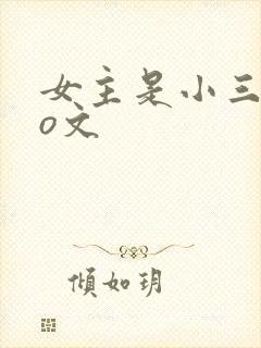 女主是小三的po文