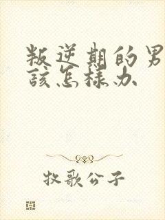 叛逆期的男孩子该怎样办