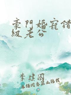 豪门婚宠错嫁顶级老公