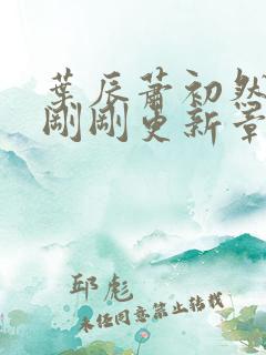 叶辰萧初然今天刚刚更新章节