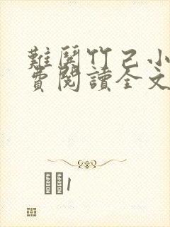 难哄竹己小说免费阅读全文