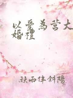以爱为营大结局婚礼