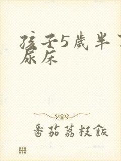 孩子5岁半了还尿床