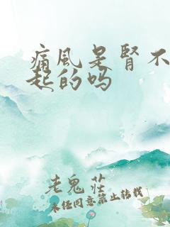 痛风是肾不好引起的吗