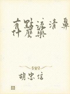 有点流清鼻涕吃什么药