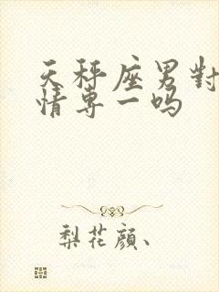 天秤座男对待感情专一吗