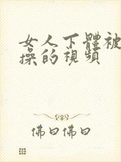 女人下体被男人操的视频