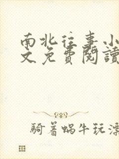 南北往事小说全文免费阅读无弹窗