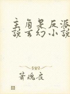 主角是反派的小说玄幻小说