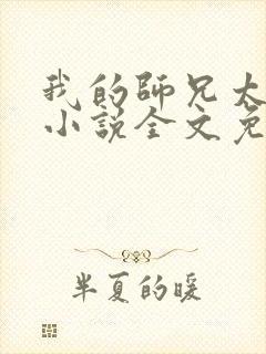 我的师兄太强了小说全文免费阅读