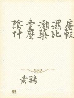 阴囊潮湿瘙痒用什么药比较好呢