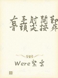 右手肘关节外侧骨头尖按疼