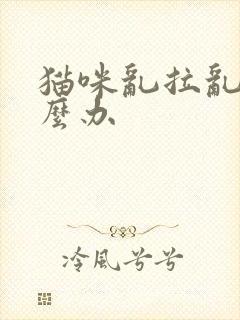 猫咪乱拉乱尿怎么办