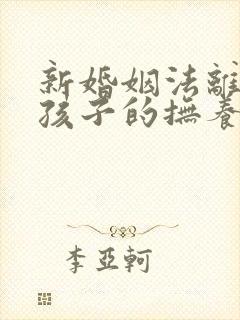 新婚姻法离婚后孩子的抚养费是怎样的