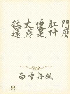 拉大便肛门出血还疼是什么原因