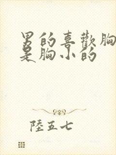 男的喜欢胸大还是胸小的