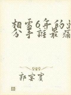 相处6年的情人分手谁最痛苦