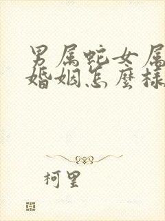 男属蛇女属鼠的婚姻怎么样