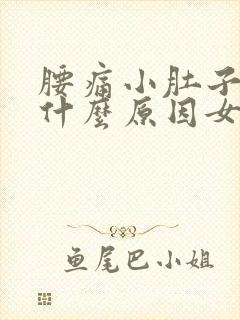 腰痛小肚子也痛什么原因女性