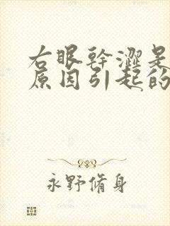 右眼干涩是什么原因引起的