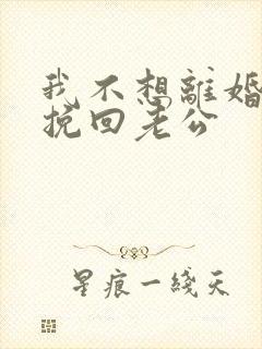 我不想离婚怎么挽回老公