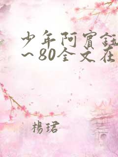 少年阿宾钰慧1～80全文在线阅读