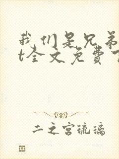 我们是兄弟txt全文免费下载