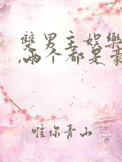 双男主娱乐圈文,两个都是豪门