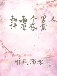 和两个男人3p什么感觉