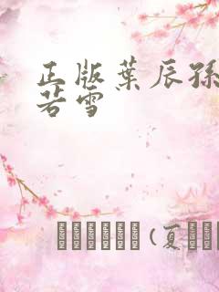 正版叶辰孙怡夏若雪