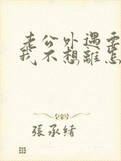 老公外遇要离婚我不想离怎么