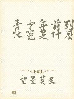 青少年前列腺钙化灶是什么意思