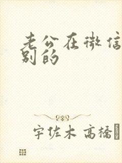 老公在微信聊上别的