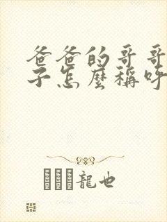 爸爸的哥哥的妻子怎么称呼