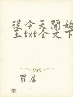 从今天开始做藩王txt全文下载